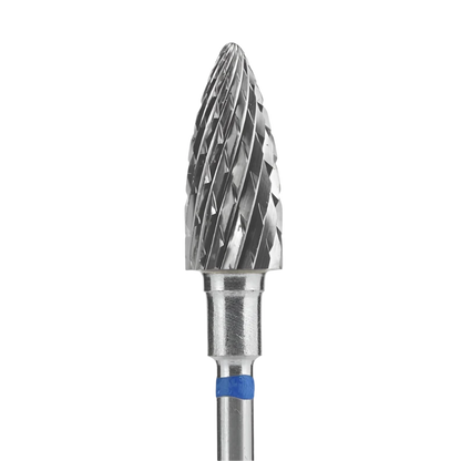 STALEKS - Carbide nail drill bit "Pine Cone" blue, 6/14mm (FT110B060/14) (#212)