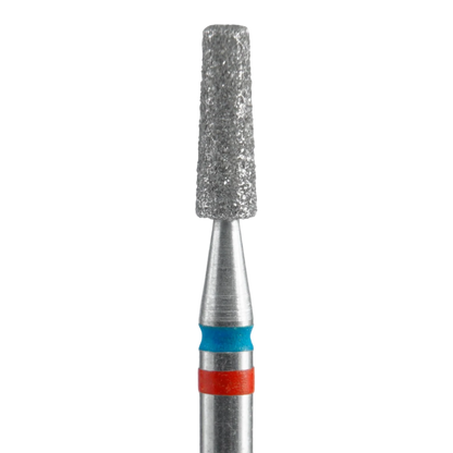 STALEKS Diamond Nail Drill Bit DUO Frustum FA70RB025/8, Red-Blue, 2.5/8mm