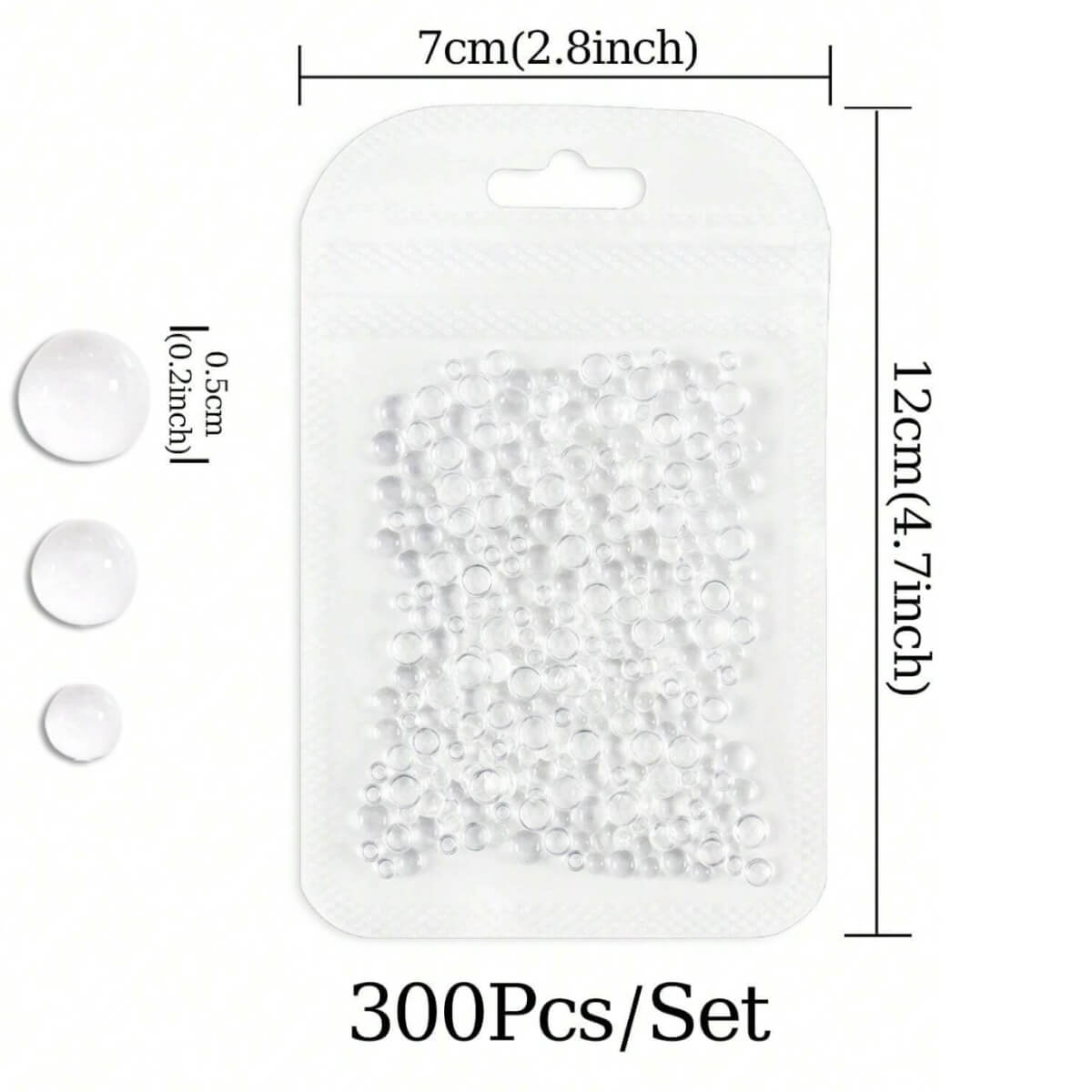 3D Transparent Bubble Nail Charms