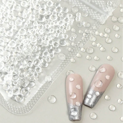 3D Bubble Effect Transparent Water Drops