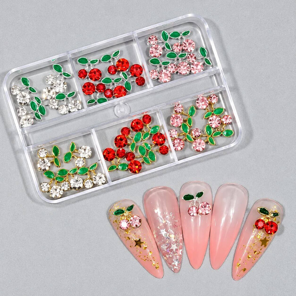 Cute Cherry Nail Decorations