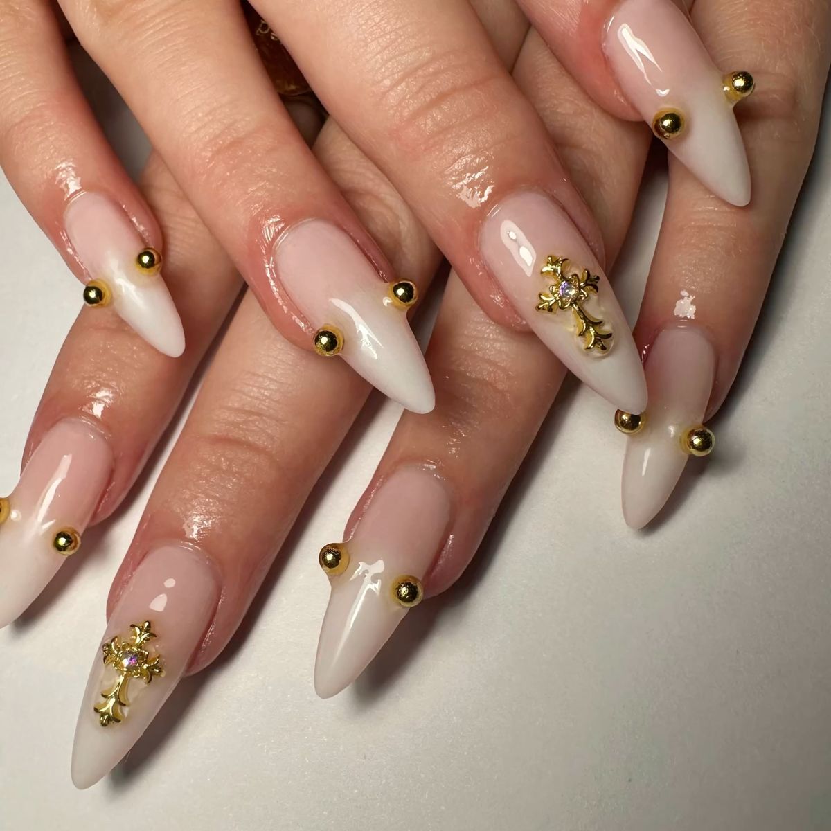 12-Grid 3D Pearl Nail Charms Set