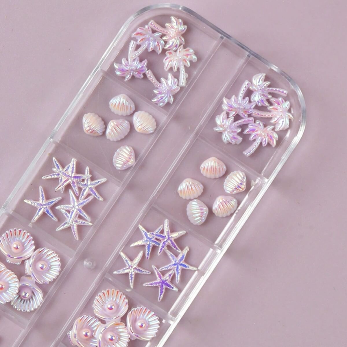 Pink Summer Beach Nail Charms Kit