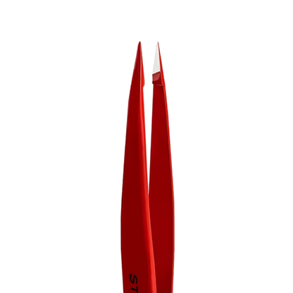STALEKS PRO EXPERT 11 TYPE 5R EYEBROW TWEEZERS (POINT) RED TE-11/5R - STALEKS™