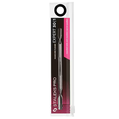 STALEKS PRO EXPERT 30/1 CUTICLE PUSHER (ROUNDED BROAD PUSHER AND ROUNDED PUSHER) PE-30/1- STALEKS™