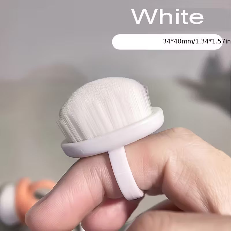 Dust Remover Brushes Ring-Shaped Manicure & Pedicure Tool with Soft Bristles