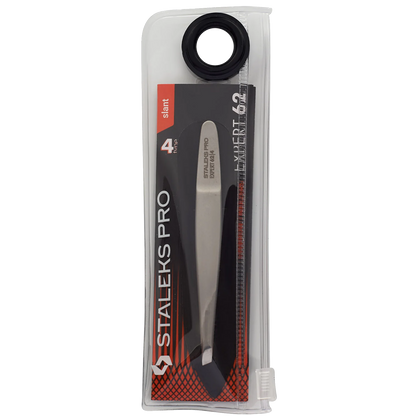 STALEKS PRO EXPERT 62 TYPE 4 EYEBROW TWEEZERS SLANT TE-62/4 - STALEKS™