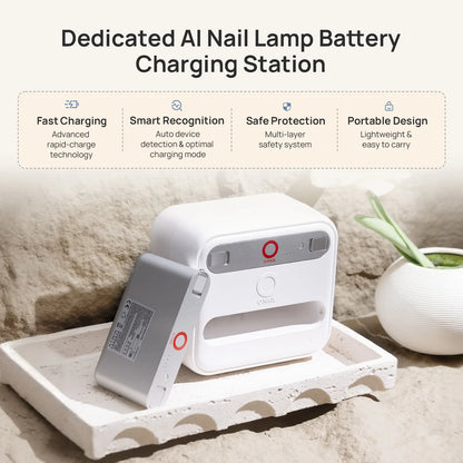 O NAIL Dedicated Battery Cabinet & Pack for AI Nail Lamp