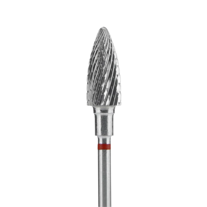 STALEKS - Carbide nail drill bit, "Pine Cone", red hard, 6/14mm (FT110r060/14) (#213)