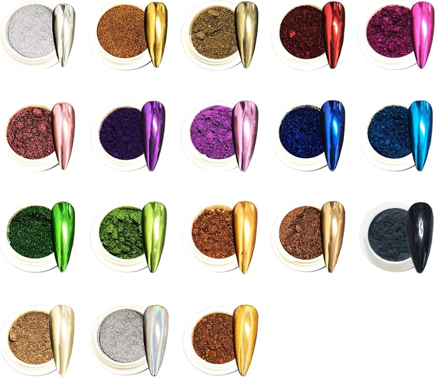 Chrome Mirror Effect Powder Pearl “Kvadrat”