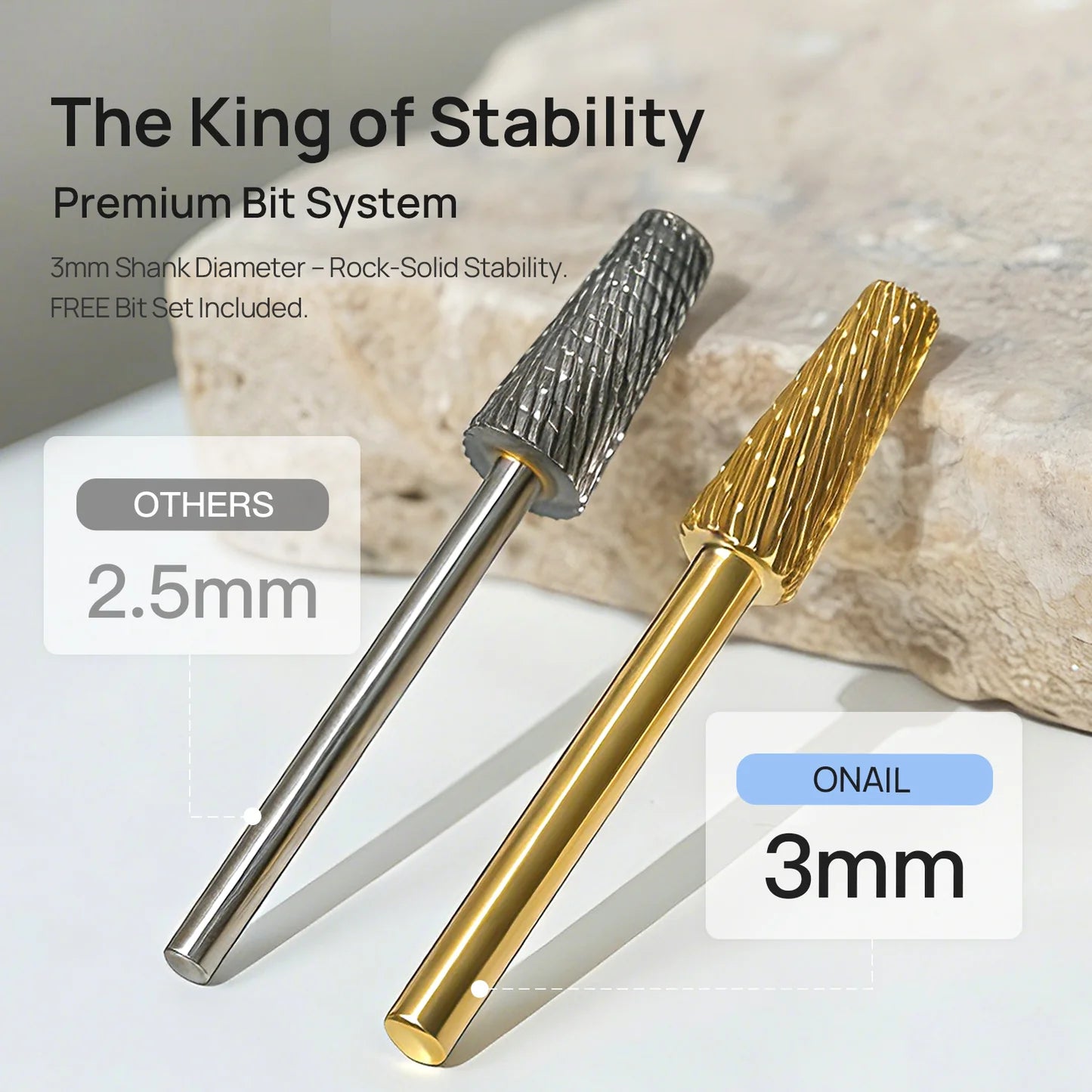 O NAIL AI Precision Pink Nail Drill