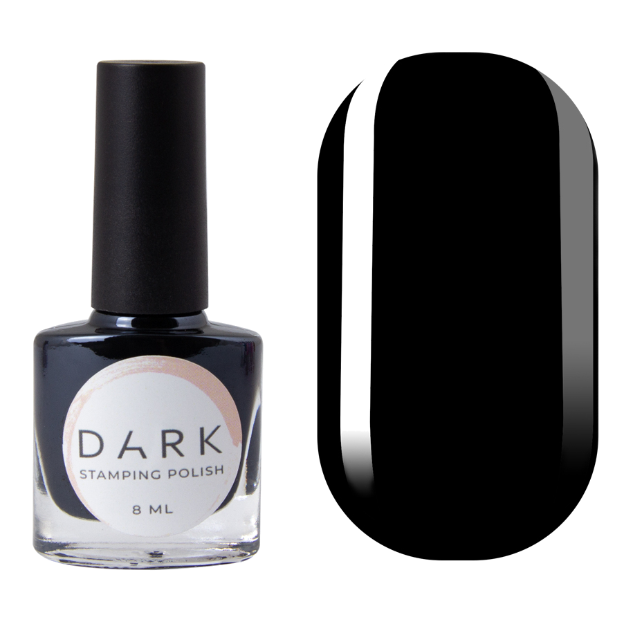 DARK Stamping Polish Black Sticky #1, 10ml