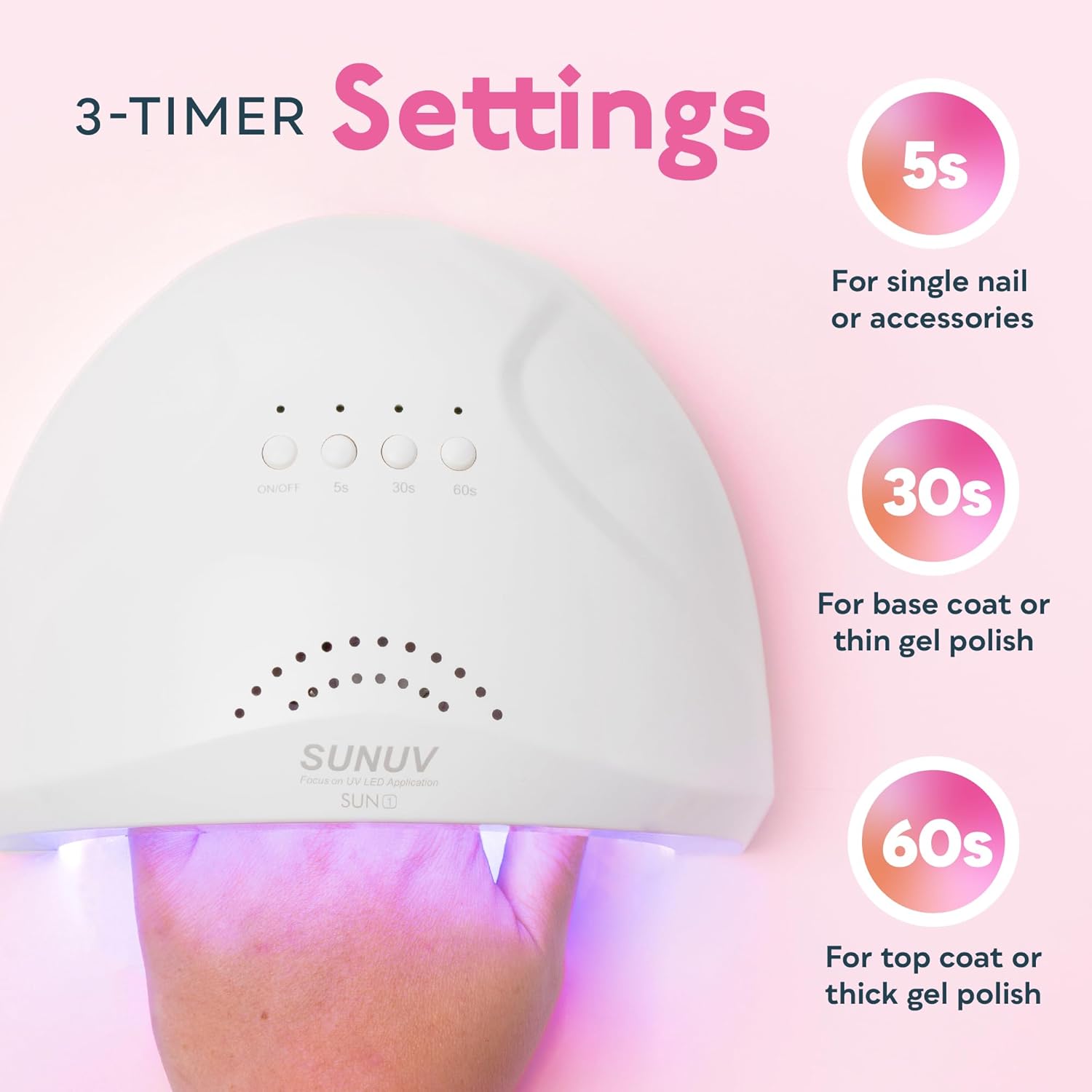 SUNUV SUN1 48W UV Gel Nail Lamp