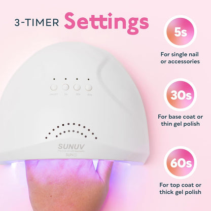 SUNUV SUN1 48W UV Gel Nail Lamp