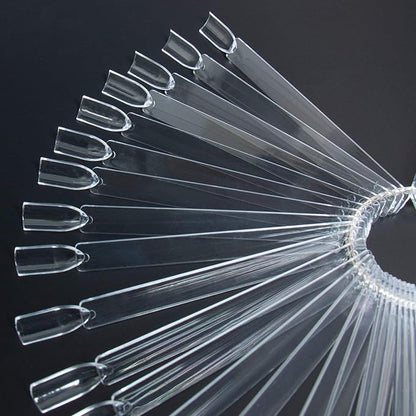 Transparent Clear Nail Tips (swatch)