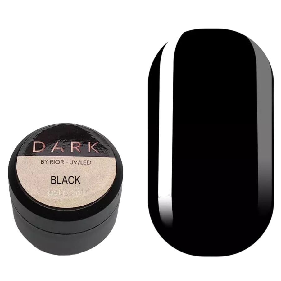 DARK Black Gel Paint, 5ml