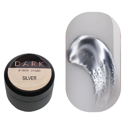 DARK - Silver Metal Gel Paint, 5ml