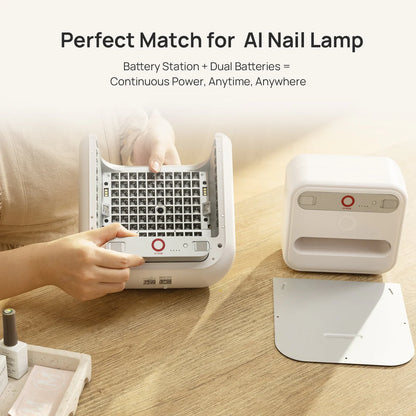 O NAIL Dedicated Battery Cabinet & Pack for AI Nail Lamp