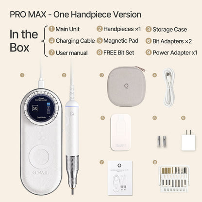 O NAIL - Nail Drill Pro Max (1 Handpiece), White
