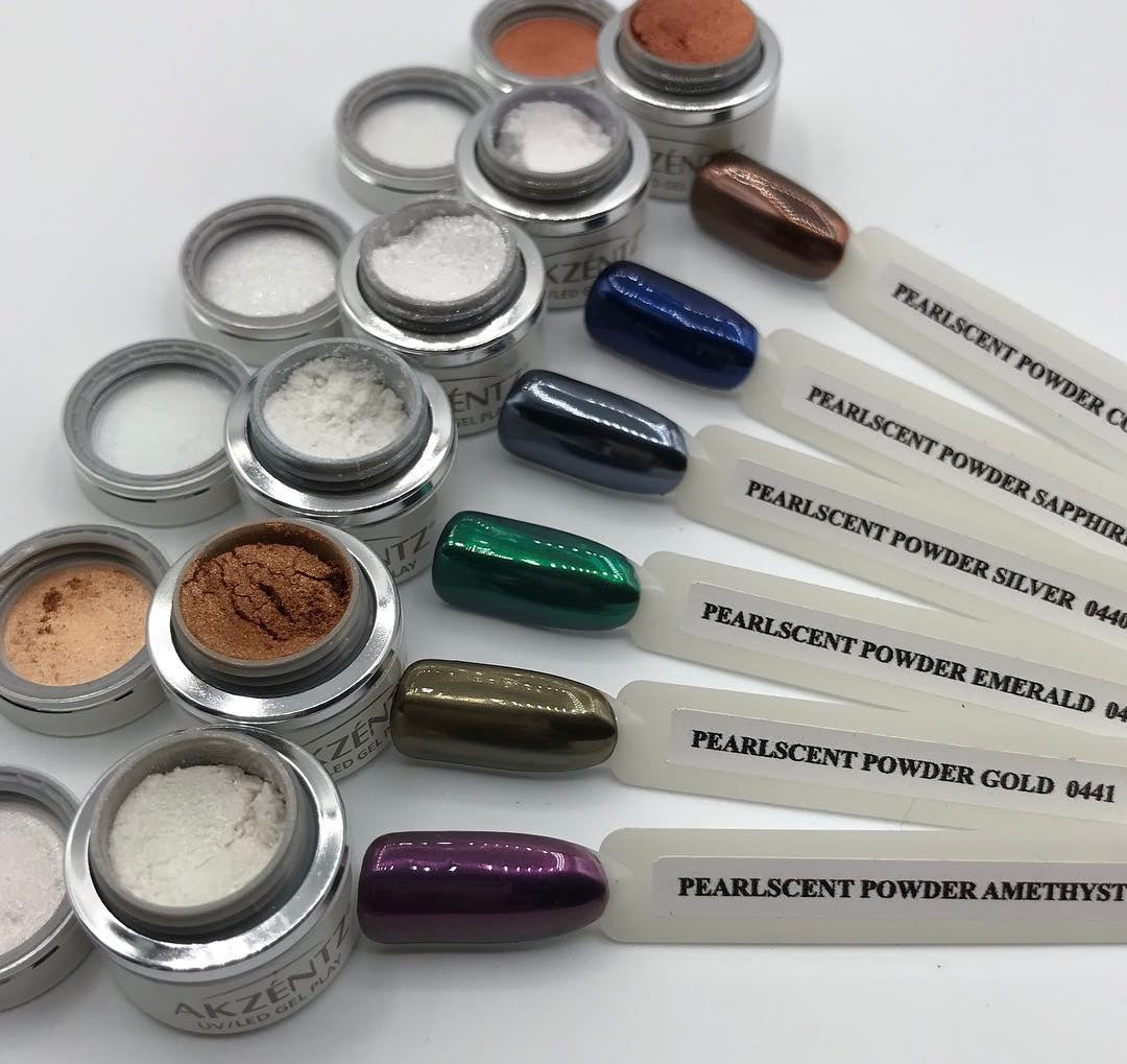 Akzentz - Gel-Play Pearlescent Powder Kit (6 x 1g)