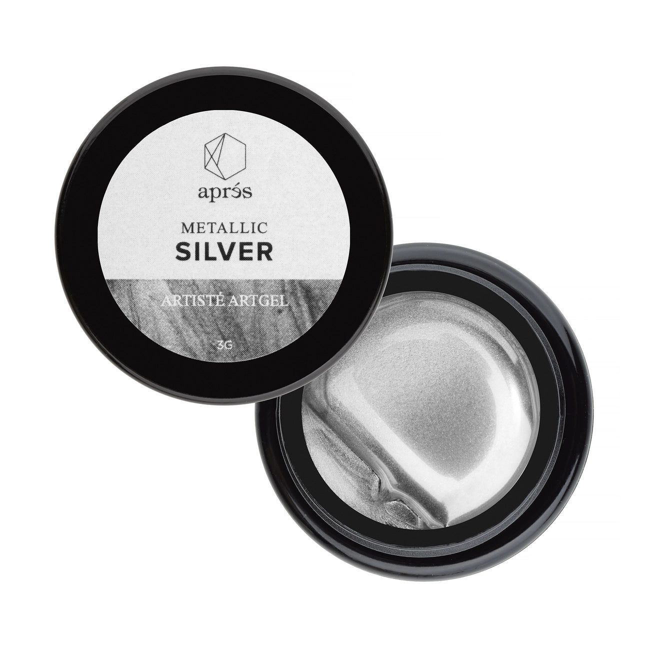Apres Artiste Gel - Metallic Silver