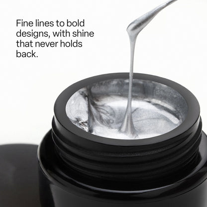 Apres Artiste Gel - Metallic Silver