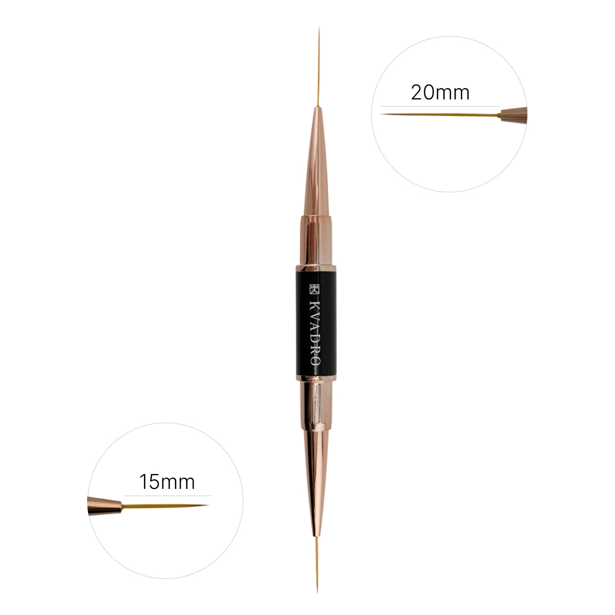 Double-Sided Nail Brush (Liner 15mm + 20mm)