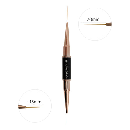 Double-Sided Nail Brush (Liner 15mm + 20mm)