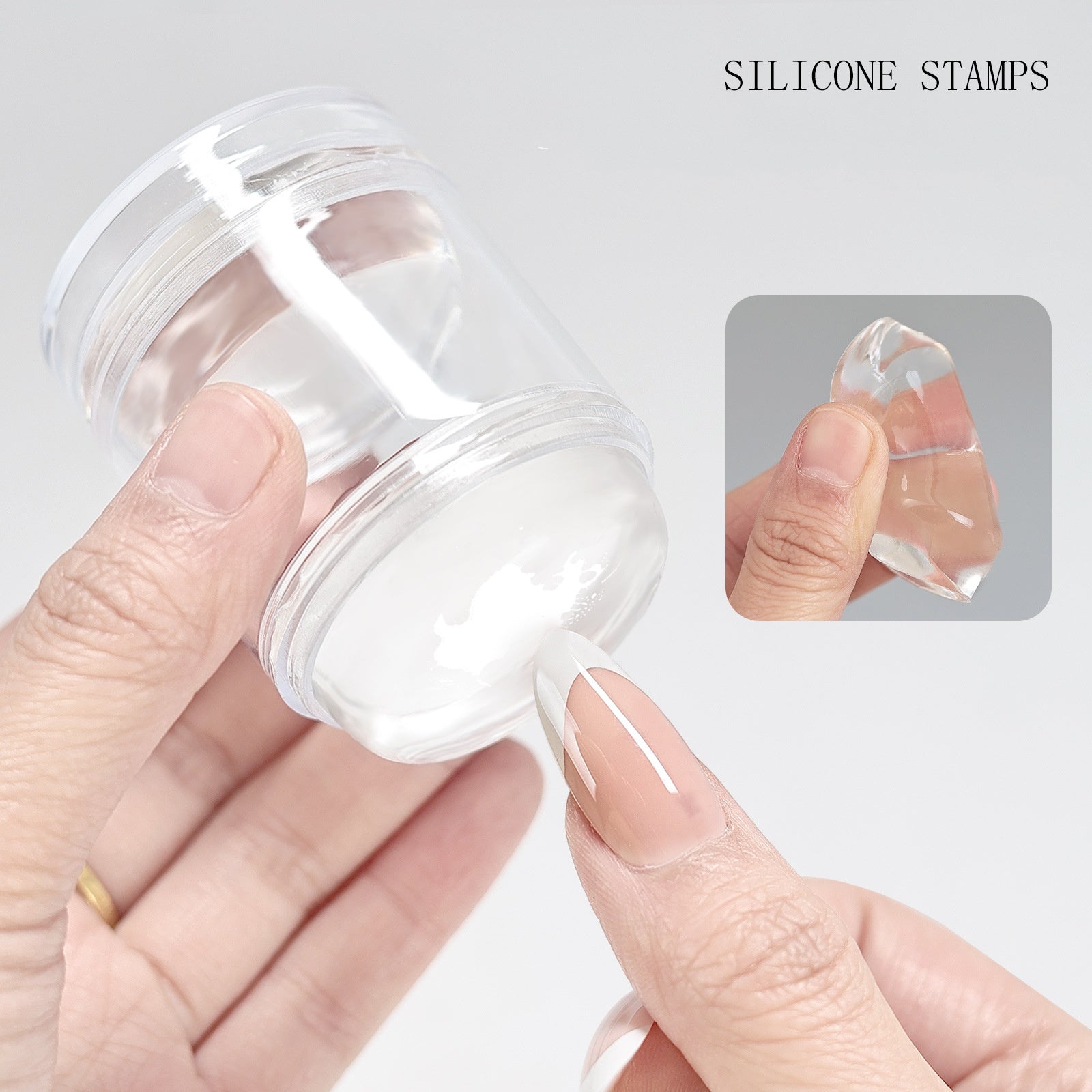 Stamp & Scrape (Manicure Tool Silicone Nail Stamper)