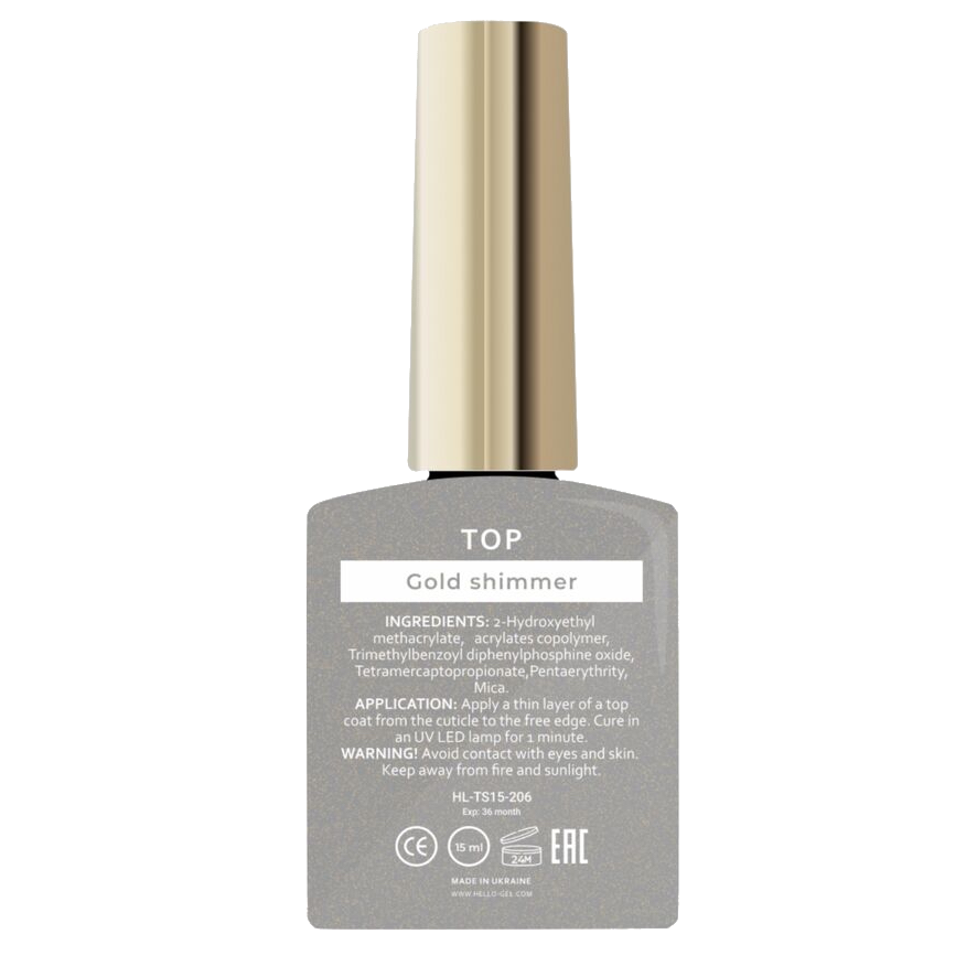 HEYLOVE - Gold Shimmer Top, 15ml