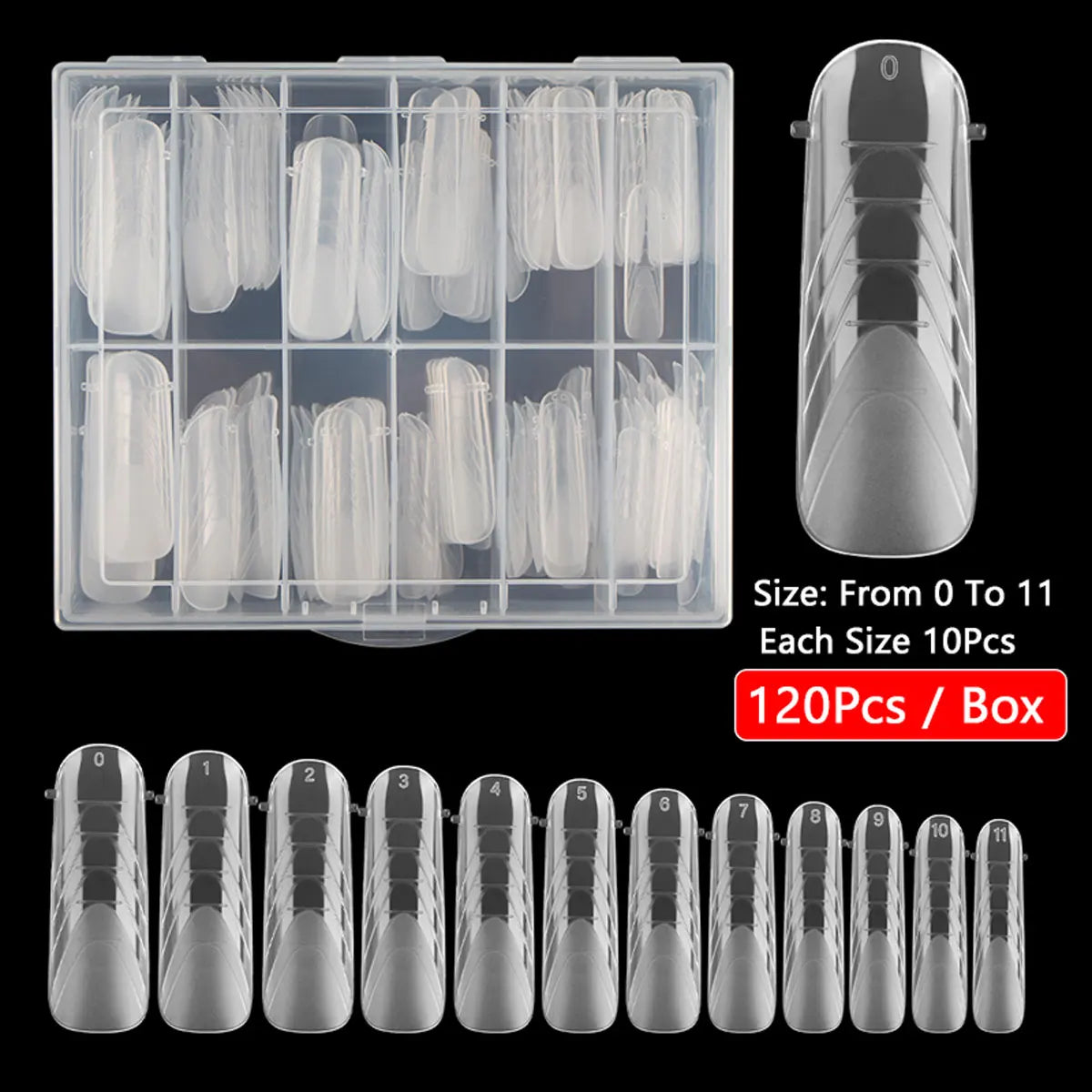 UPPER/DUAL NAIL FORMS #2 FOR ACRYGEL, POLYGEL 120pc