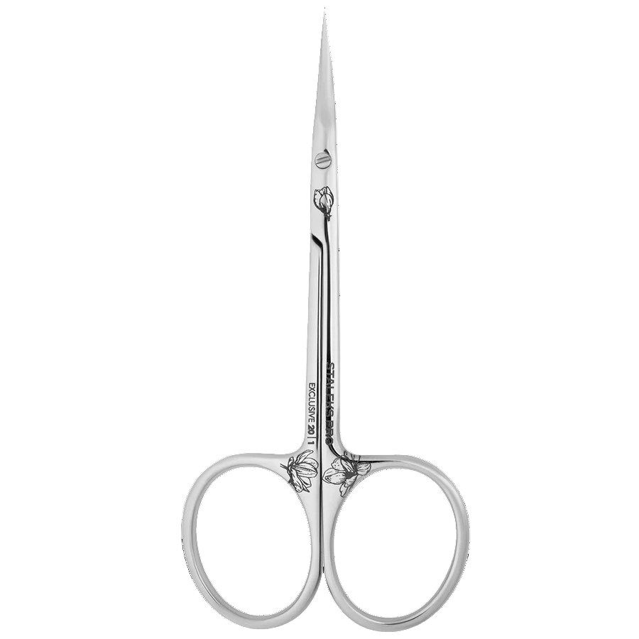 STALEKS PRO EXCLUSIVE 20 TYPE 1 PROFESSIONAL CUTICLE SCISSORS WITH NARROW TIPS SHORTENED HANDLES MAGNOLIA SX-20/1M- STALEKS™