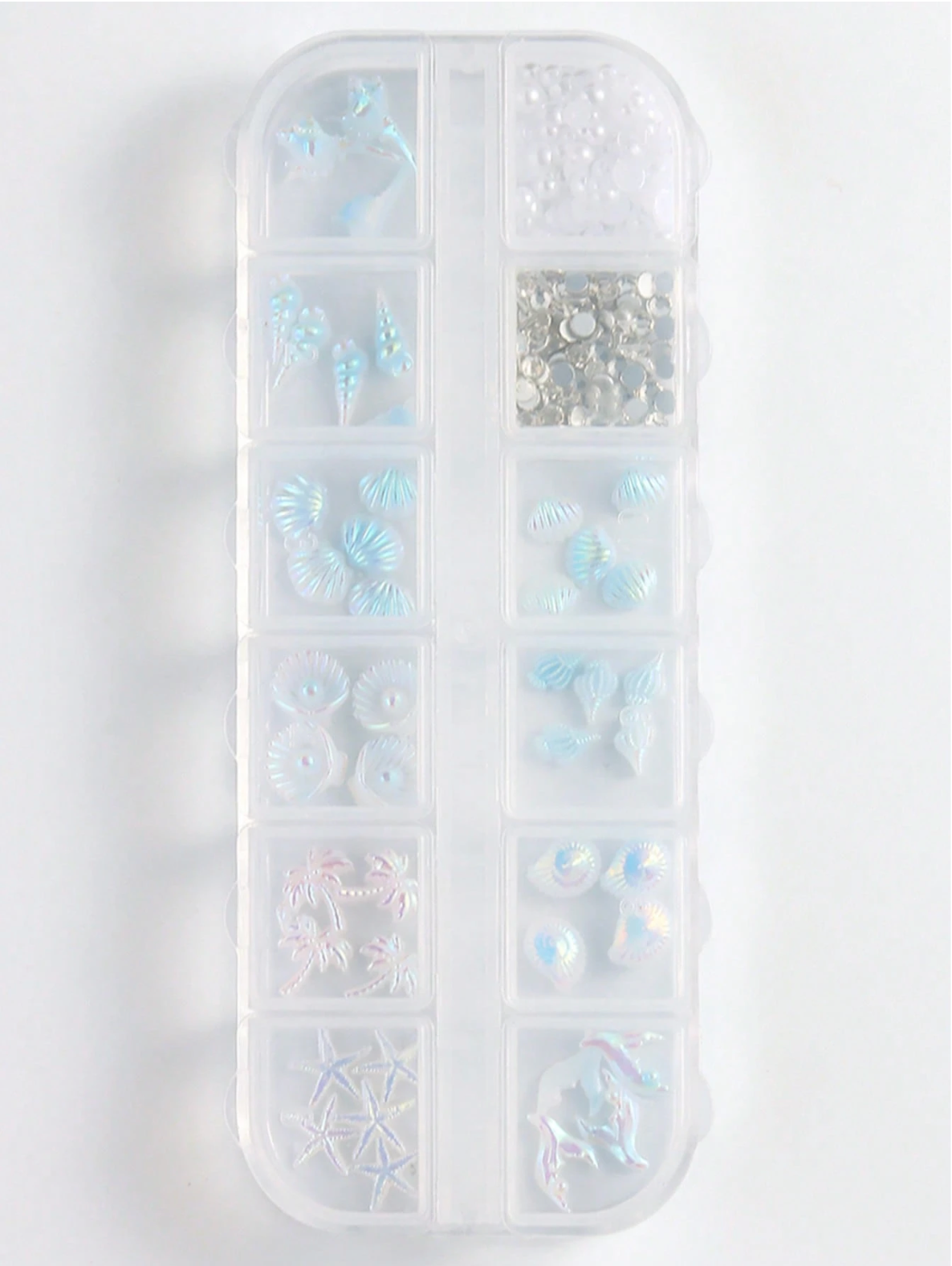 3D Aurora Ocean Nail Charms Set 72pcs