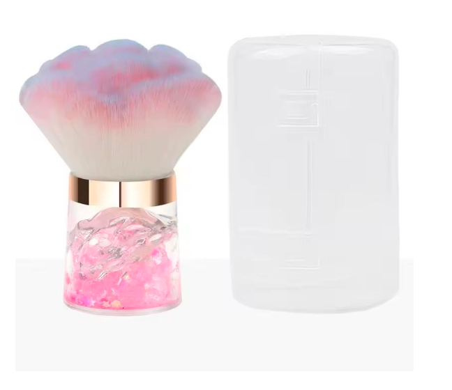 Crystal Nail Dust Brush - Pink