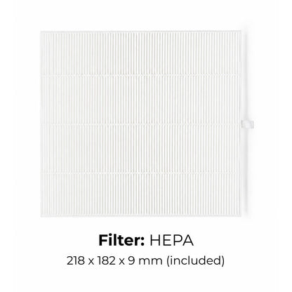 Aero Maxi is a compact 160 CFM table-top nail dust collector with a HEPA filter and magnetic lid