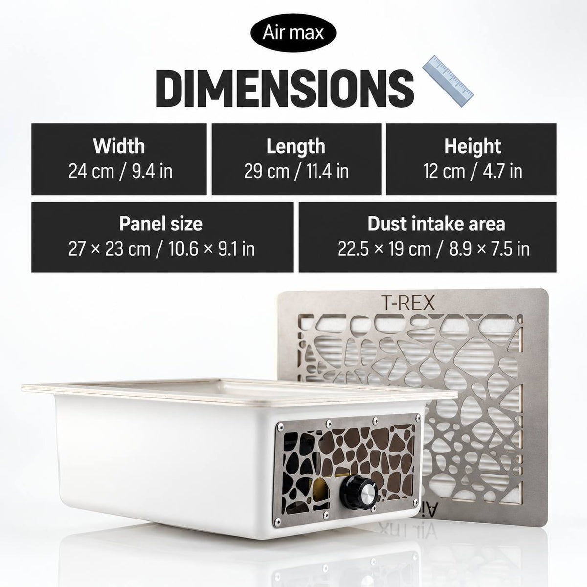 Air Max T-Rex White Salon Dust Collector