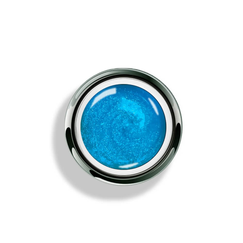 Akzentz Gel Play Glitter Blue, 4g, label close-up