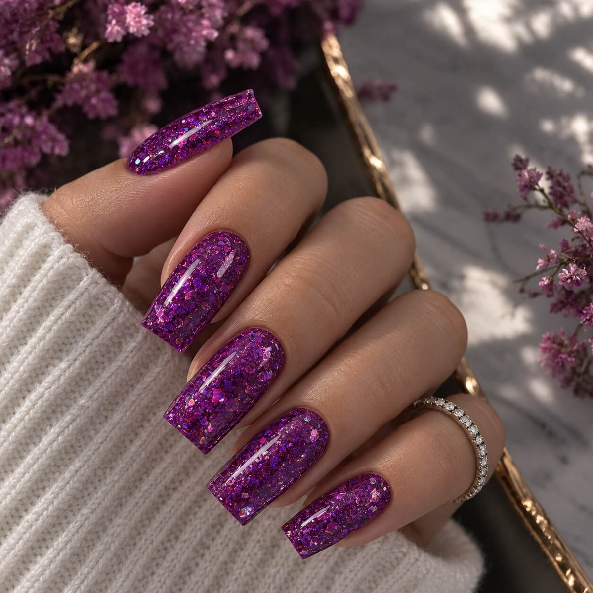 Akzentz Gel Play – Glitter Dazzle Fuchsia, 4 g is a professional glitter art gel
