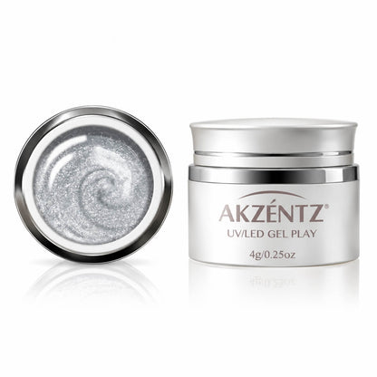 Akzentz Gel Play Platinum Quartz, 4g, closed pot