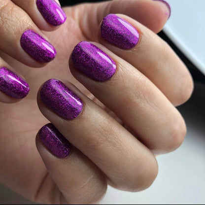 Akzentz Gel Play 4g purple glitter gel for nail designs