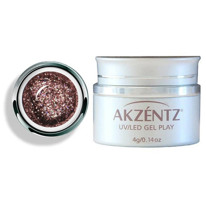 Akzentz Gel Play Glitter Rosy Dazzle 4g