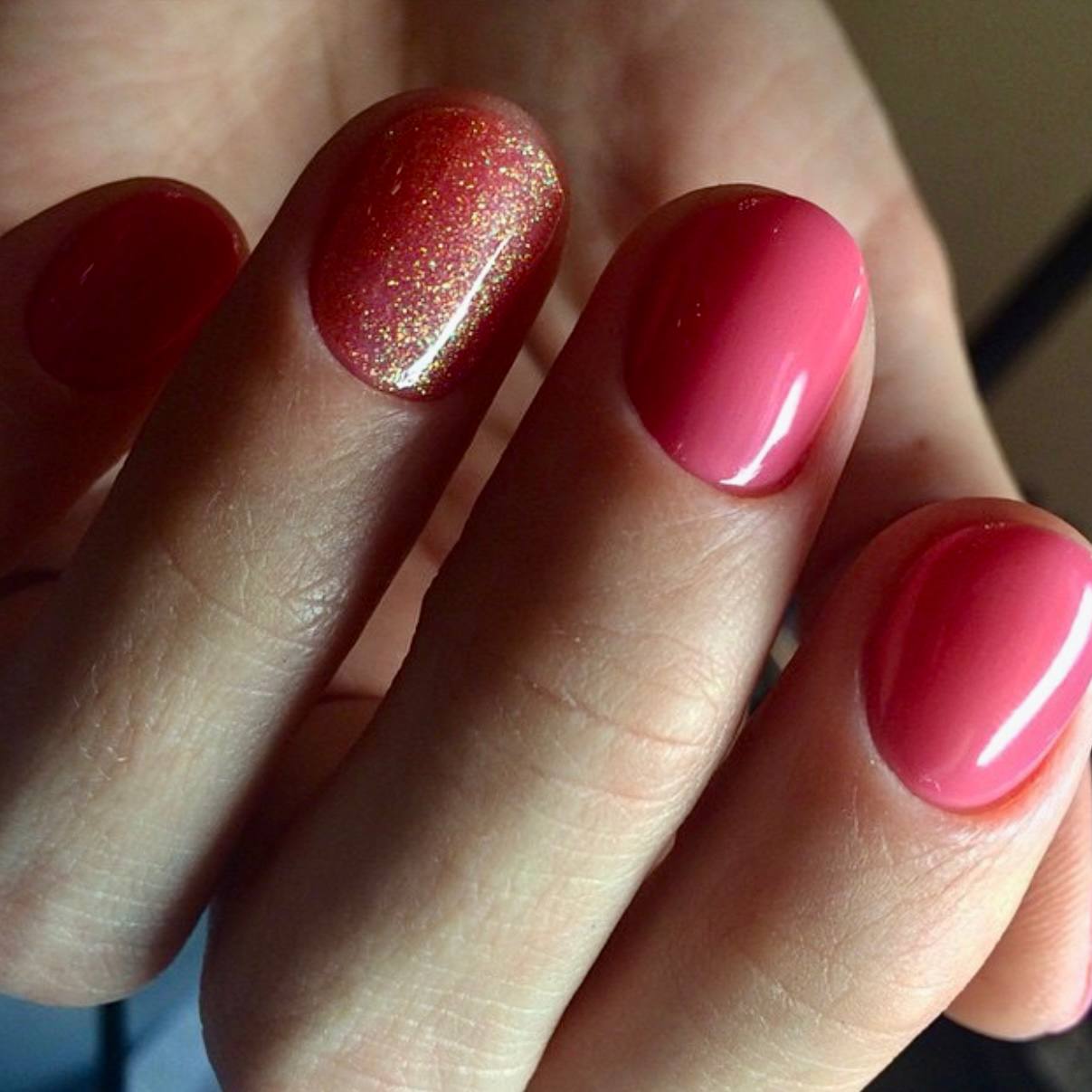 Akzentz Glitter Shifter Coral Gel