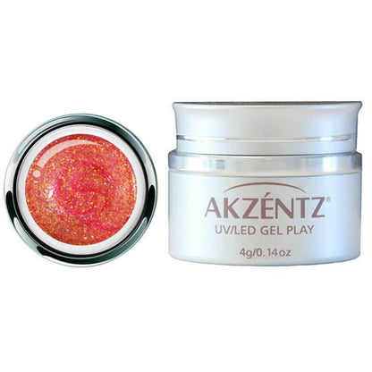 Akzentz Gel Play Glitter Shifter Coral 4g