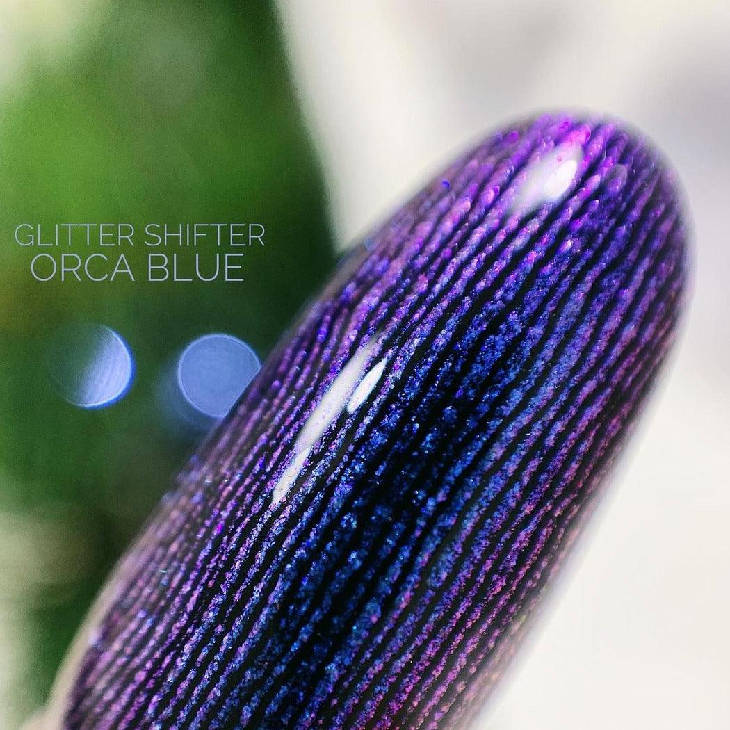 Akzentz Glitter Shifter Orca Blue Gel