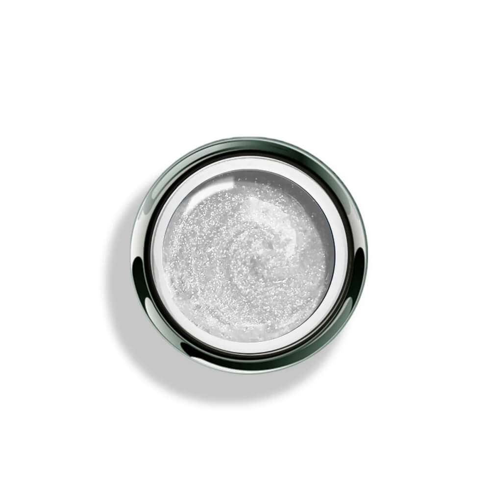 Akzentz Gel Play Glitter Silver, 4g, French detail application