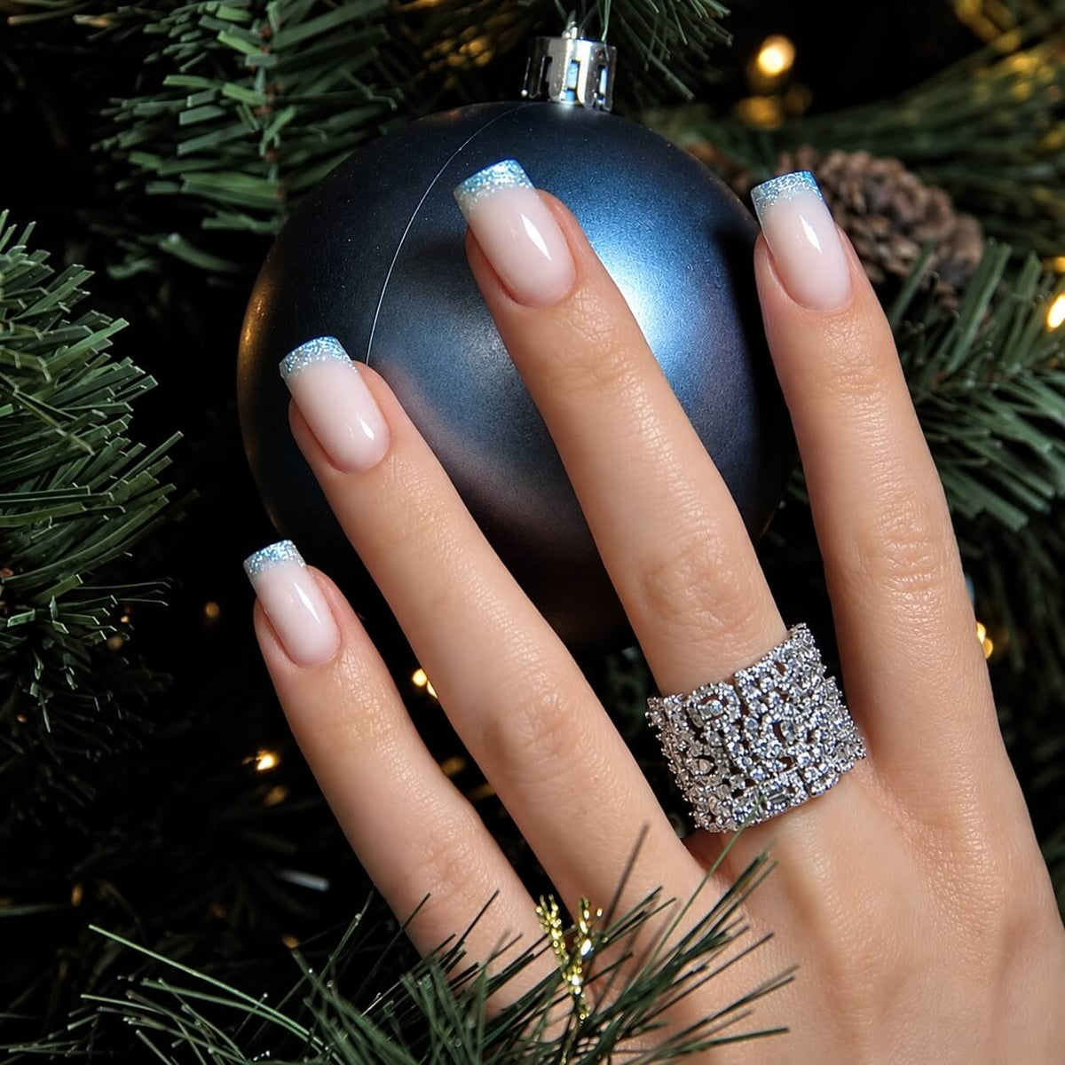 Akzentz Gel Play Snow Blue 4g professional glitter nail gel