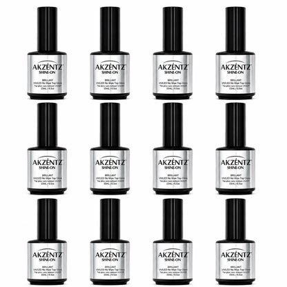 Single 15ml bottle of Akzentz Shine-On from the 12-pack set
