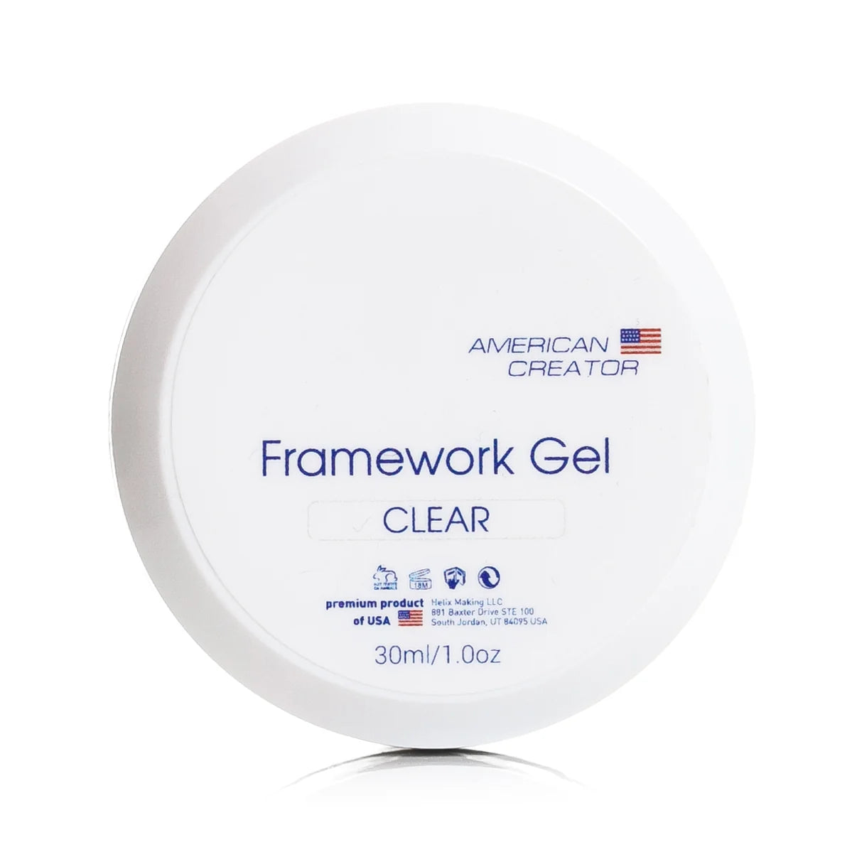 Applying American Creator Base Gel to a prepped nail
