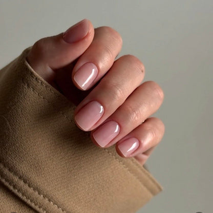 Clear Framework Gel structure built on a natural nail