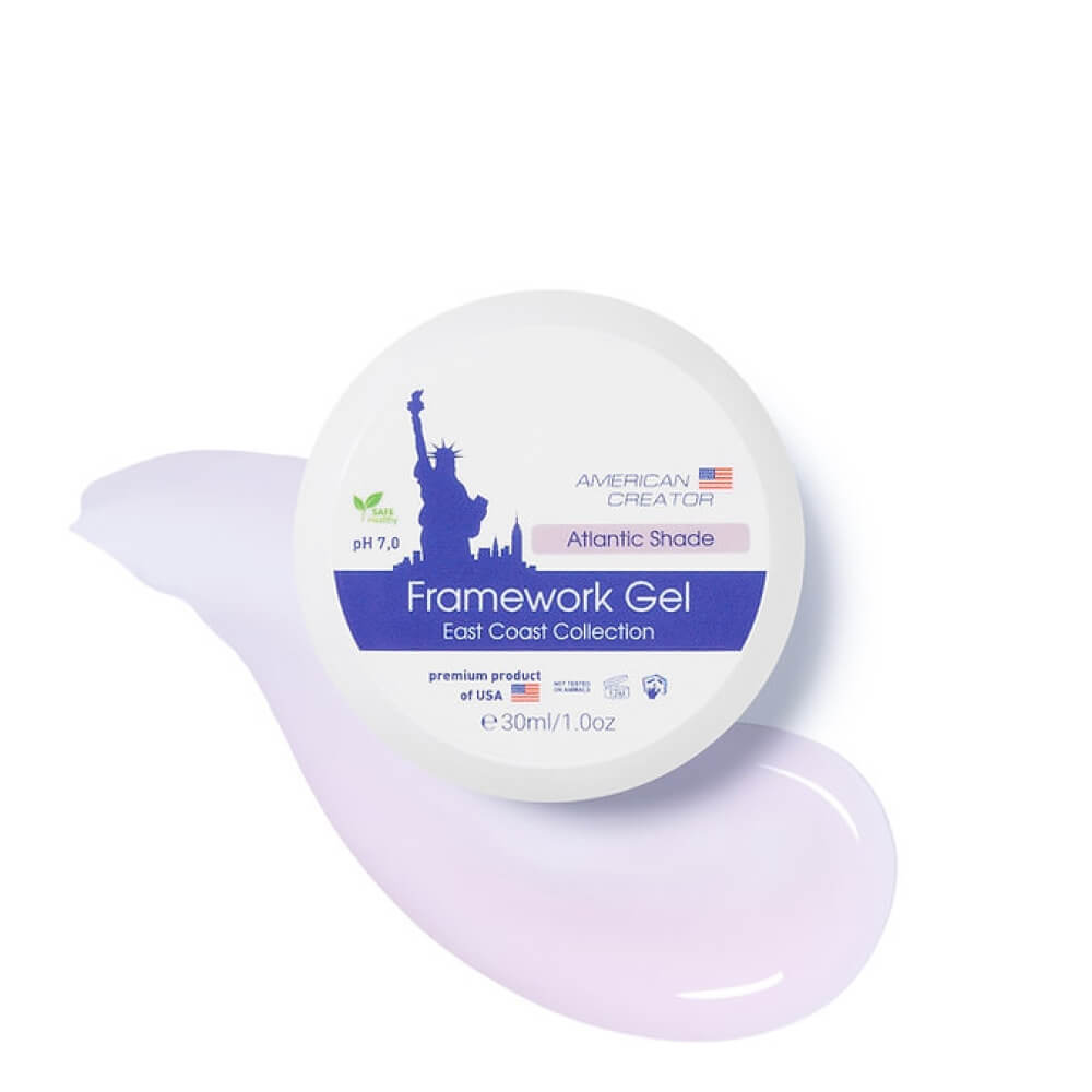 30ml bottle of American Creator Framework Gel in Atlantic Shade